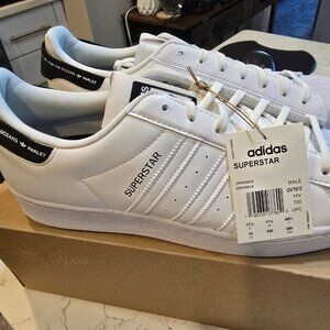 ADIDAS ORIGINALS SUPERSTAR x PARLEY "WHITE BLACK" SHOES MENS US 12 GV7610 NEW
